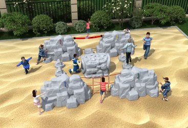 15vip太阳集团(股份)运动儿童攀爬墙攀岩石钻