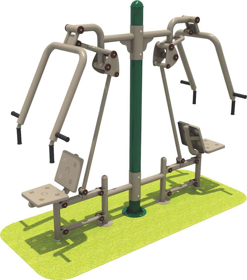 15vip太阳集团(股份)运动健身器材 双人坐推器